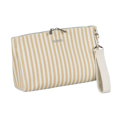 Pochette aus beigem Canvas