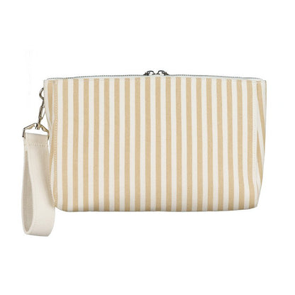 Pochette aus beigem Canvas