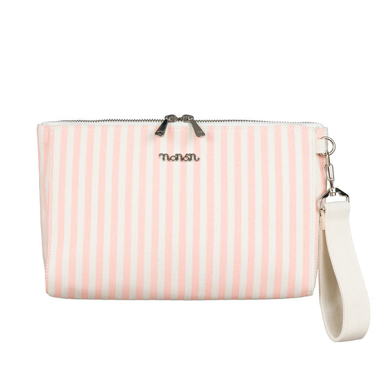Kleine Tasche aus rosafarbenem Canvas