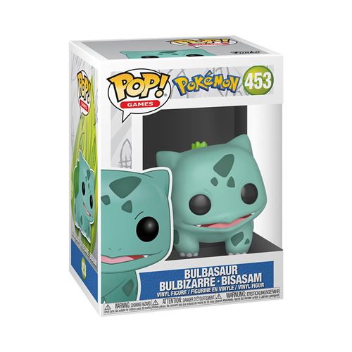 Funko Pop ! Games Pokemon - Bulbasaur (453) Vinyl Figure Terra Poke Ball Foglia