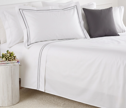 Completo letto Luxury in puro cotone con burdon