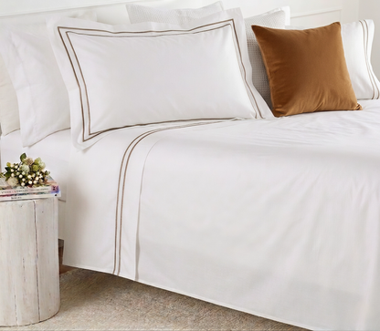 Completo letto Luxury in puro cotone con burdon