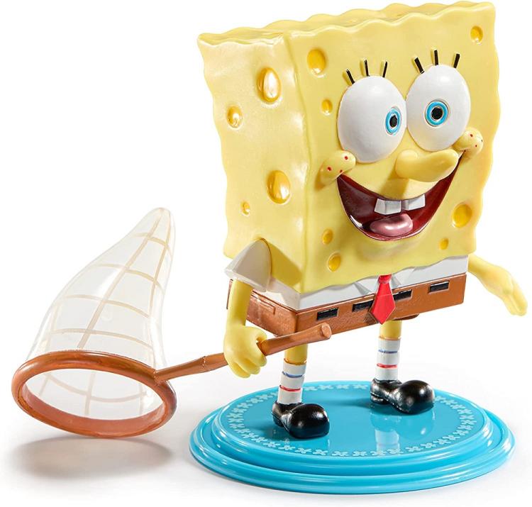 BENDYFIGS - SPONGEBOB SCHWAMMKOPF (SPONGEBOB) FIGUR MIT DISPLAY-STÄNDER SPIELZEUG