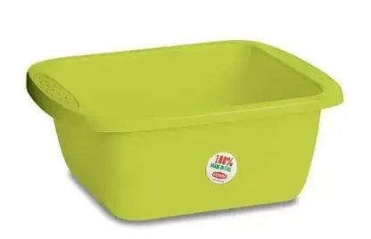 Bacinella rettangolare 10 litri colore verde