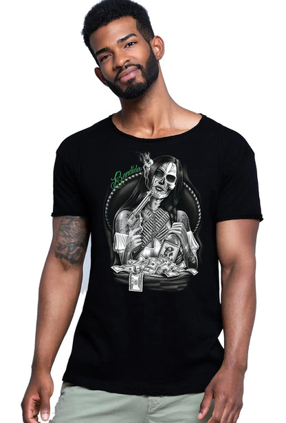 Bandida Gonzales Tattoo Skull - T-shirt Uomo Cotone