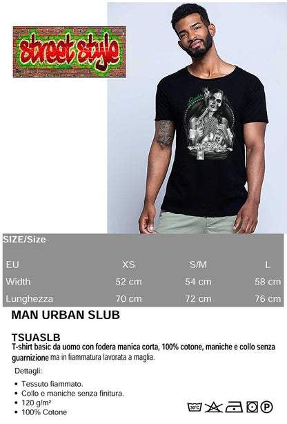 Bandida Gonzales Tattoo Skull - T-shirt Uomo Cotone