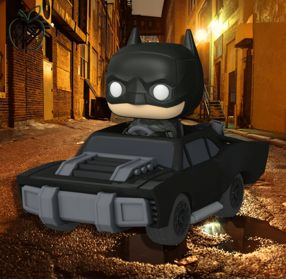 Funko Pop Ride DC Comics The Batman (2022) - 282 The Batman im Batmobil Figur