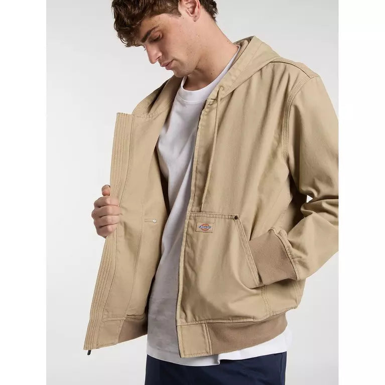 Dickies Giubbino Uomo Unlined Canvas Cappuccio Bom DK0A88JZ0DS1 Sabbia