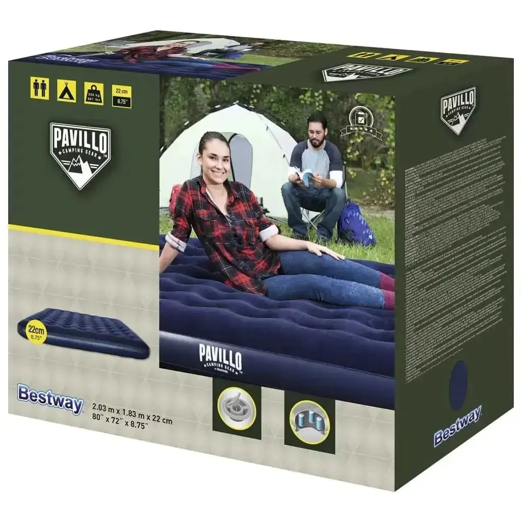 Bestway Materasso Gonfiabile Floccato 203 x 152 x 22 cm 67004