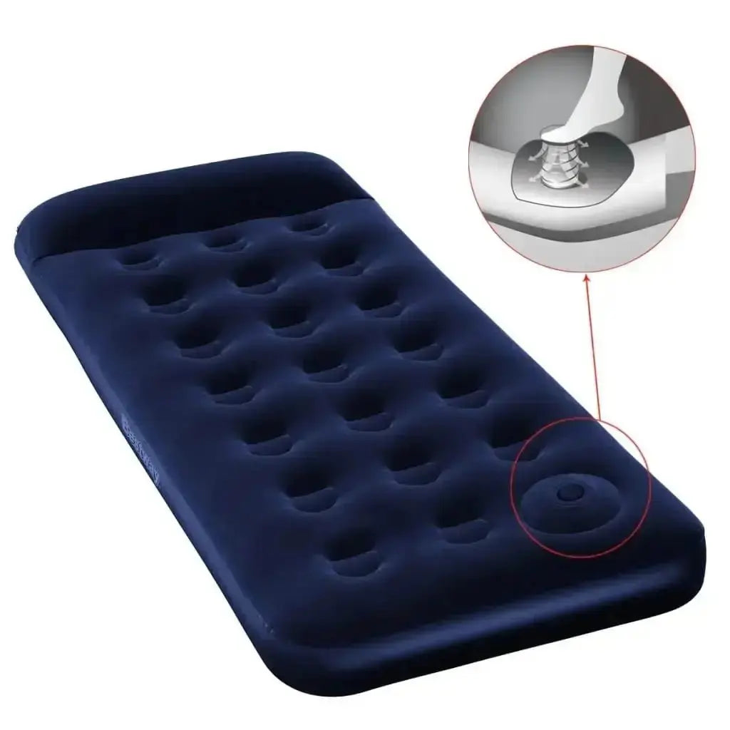 Bestway Beflockte Luftmatratze mit Pumpe 185x76x28cm
