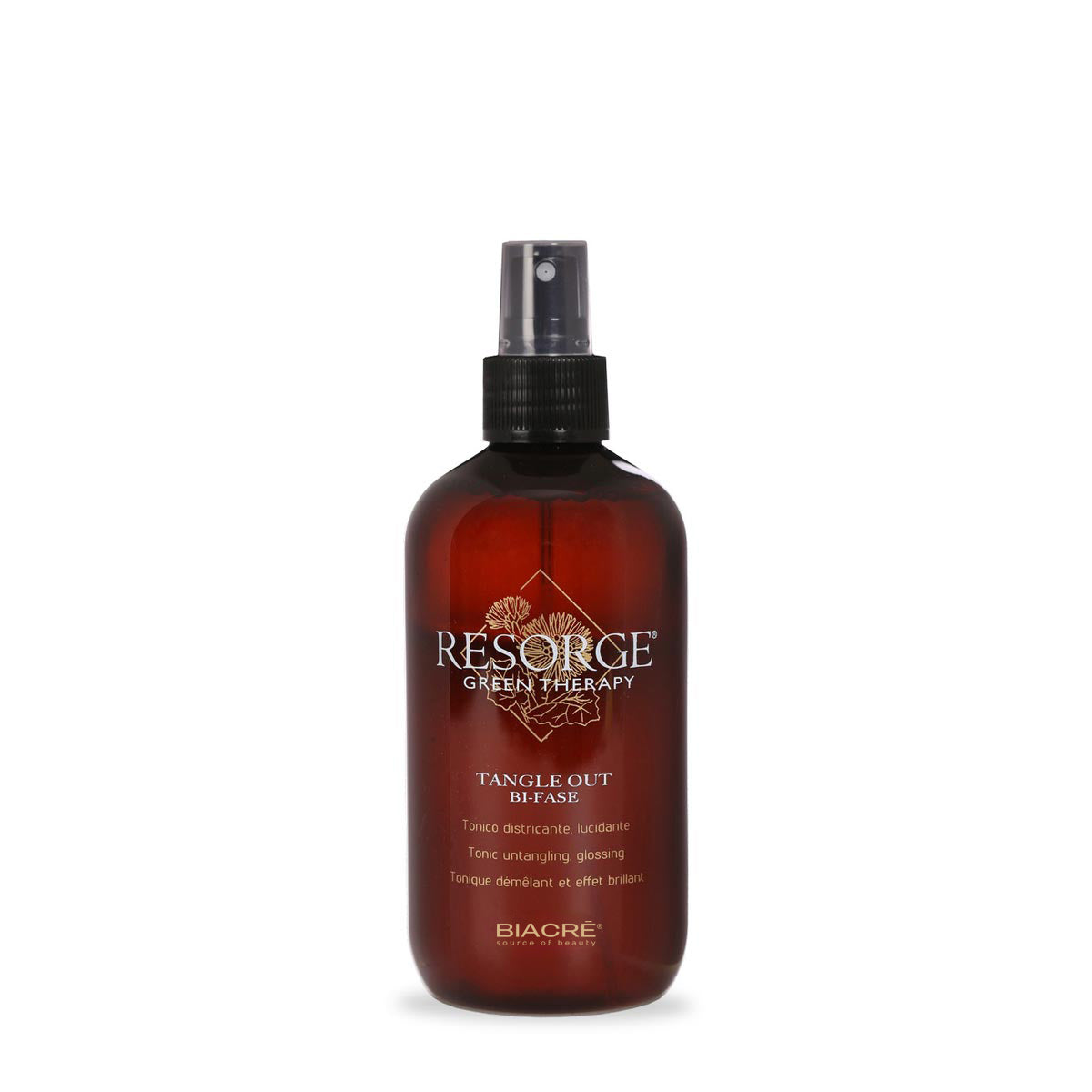 Biacré Resorge Green Therapy Tangle Out Biphase entwirrendes und glanzgebendes Haar-Tonic 250 ml