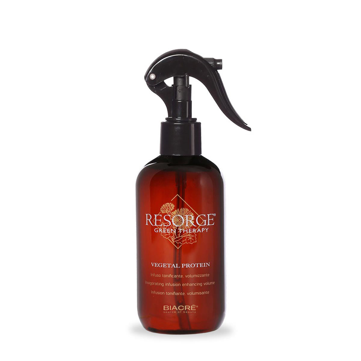 Biacré Resorge Green Therapy Pflanzliches Protein Tonisierender Voluminisierender Haaraufguss 250 ml