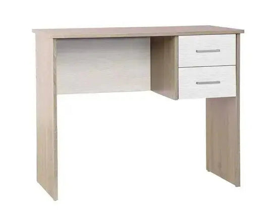 Scrivania 2 cassetti Rovere/Bianco