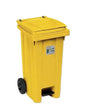 Pedal recycling bin 120L, various colours