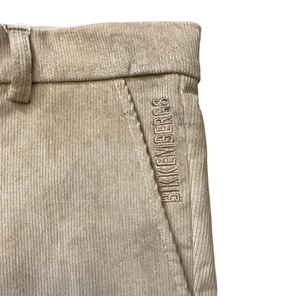 Bikkembergs Pantalone Uomo Velluto BMP0978 Beige