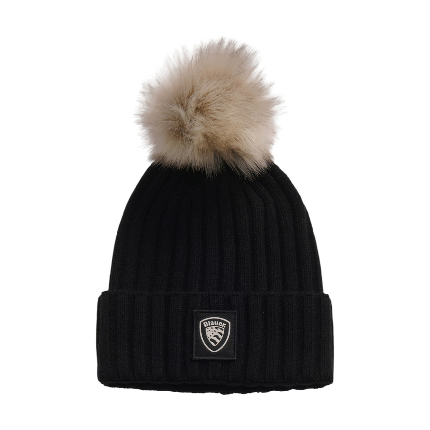 Blauer Cappello Life Ribbed Hat 25WBLDA05337 Nero