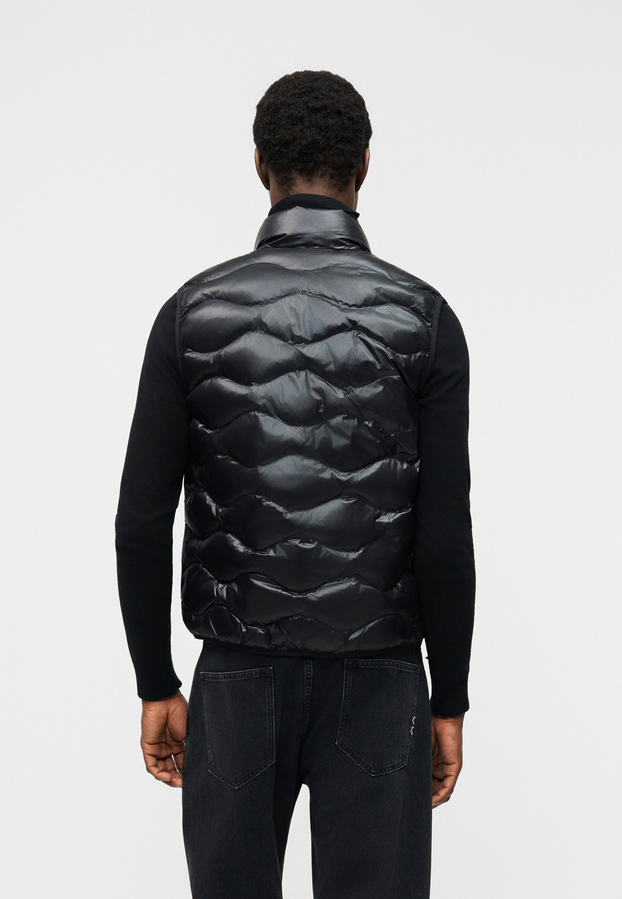 Blauer Gilet Smanicato Uomo Nero Quadri Sorona Danny - 26SBLUX02184-005958 999ET
