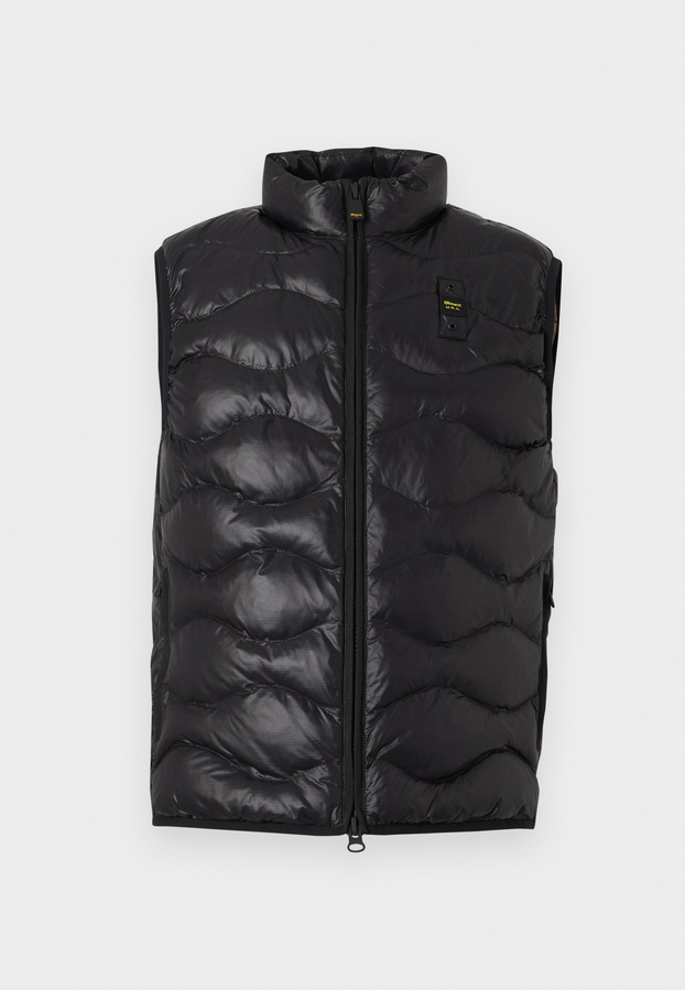 Blauer Gilet Smanicato Uomo Nero Quadri Sorona Danny - 26SBLUX02184-005958 999ET