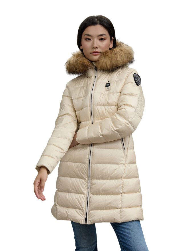 Blauer Piumino Donna Long Kristin 25WBLDK03103 006047 907 Morning Grey