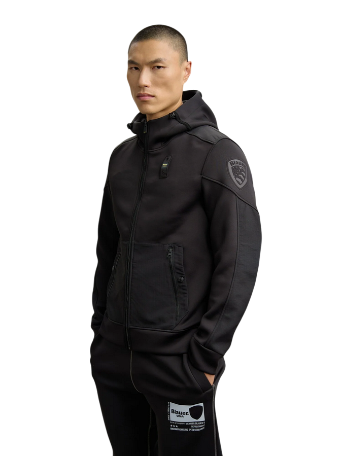 Blauer Surface Scuba Sweatshirt 25WBLUF02253-004745 999 Nero – Felpa Uomo Tecnica