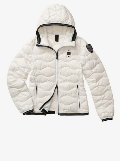Blauer donna piumino con cappuccio Camelia 26SBLDC03169-007455 102 bianco