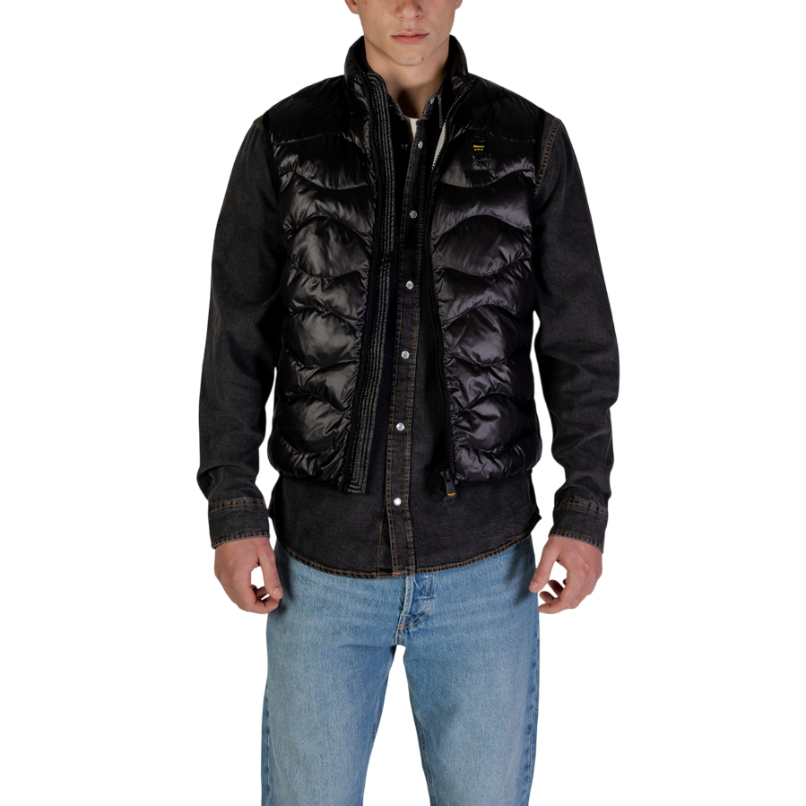 Blauer Danny 25SBLUX02230 Gilet Smanicato Uomo Nero Check