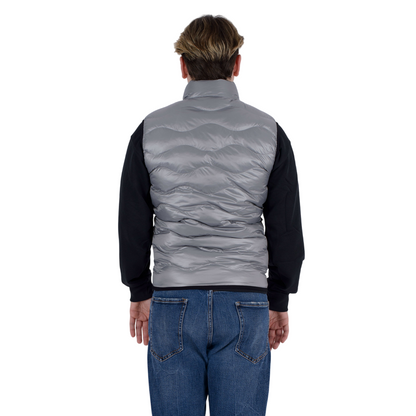 Blauer Danny 25SBLUC02229 Gilet Smanicato Uomo Grigio Check