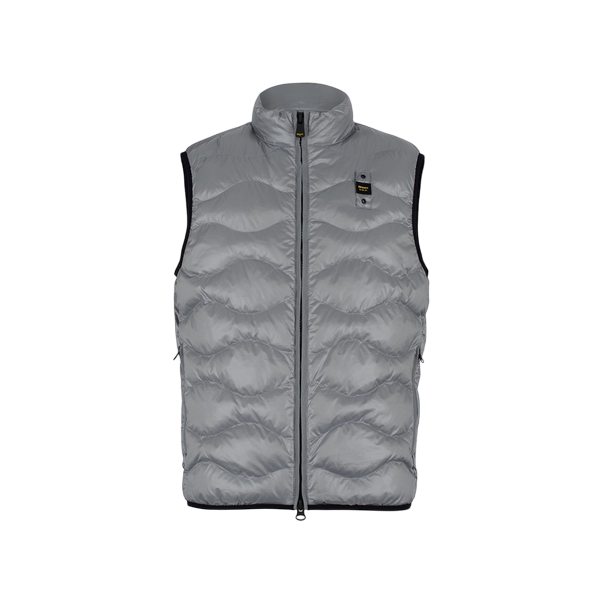 Blauer Danny 25SBLUC02229 Gilet Smanicato Uomo Grigio Check
