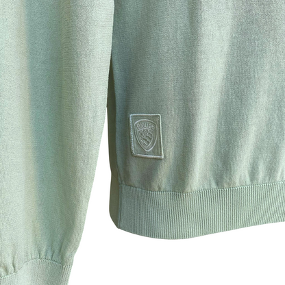 Blauer maglia leggera girocollo da uomo Morton 25SBLUM01478-007167 736 pistacchio