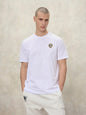 Blauer men's short-sleeved cotton t-shirt 26SBLUH02284-007480 100 White