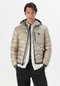 Blauer men's light wave down jacket with hood and pocket 26SBLUC03177-006719 915 Beige