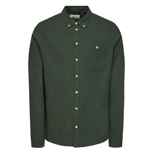 Blend camicia da uomo manica lunga 20716337 196110 verde