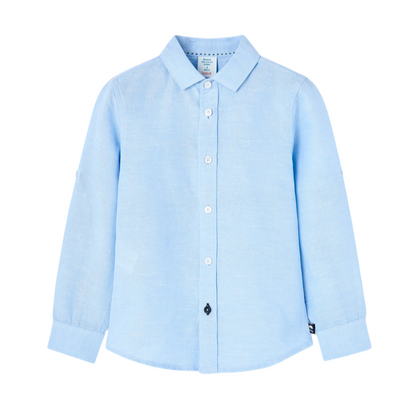 Boboli Camicia di lino da bambino 738288 2294 blu