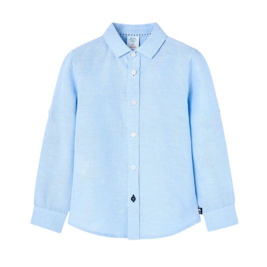 Boboli Camicia di lino da bambino 738288 2294 blu