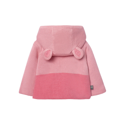 Boboli Giacca in tricot per neonato con cappuccio 109112-3872 rosa