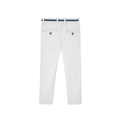 Boboli Pantalone casual in saten elasticizzato da bambino 738020 7351 grigio chiaro