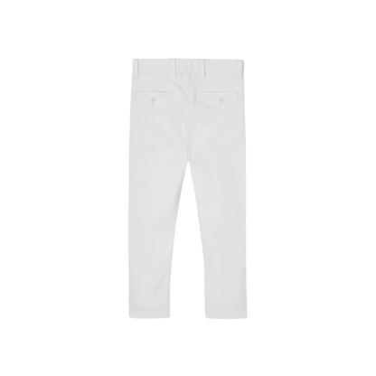 Boboli Pantaloni in raso elasticizzati da bambino 738042 1100 bianco