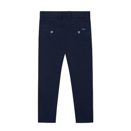 Boboli Pantaloni saten elasticizzato per ragazzo 737243 2440 blu scuro