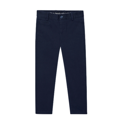 Boboli Pantaloni saten elasticizzato per ragazzo 737243 2440 blu scuro
