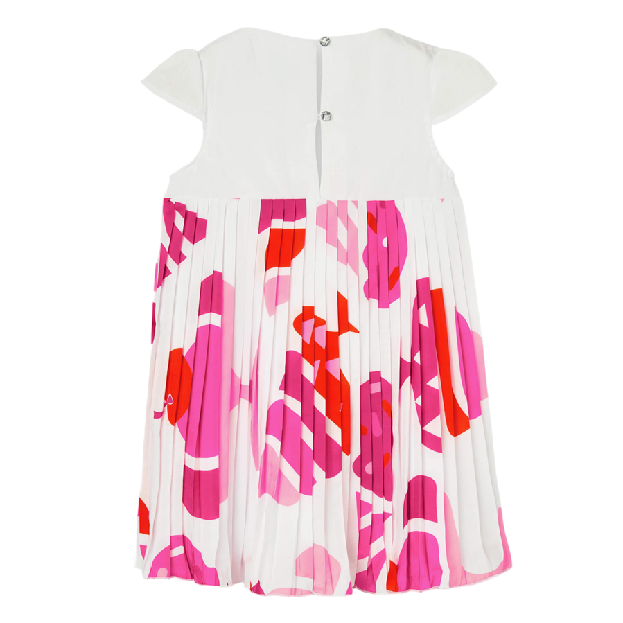 Boboli Girls' Satin Dress 726375-9099 white