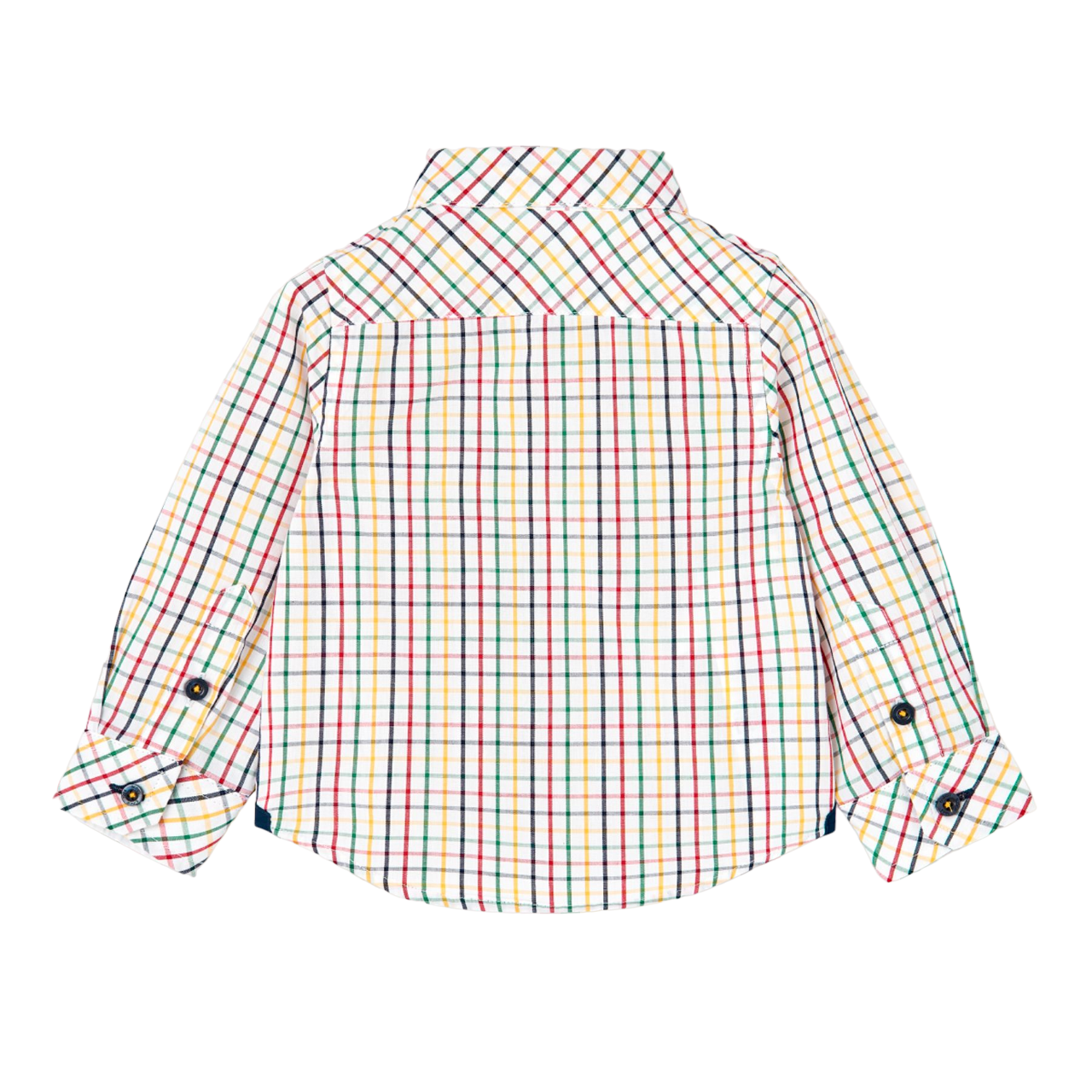 Boboli camicia popelin a quadri per infant e bambino 717331 9164 bianco