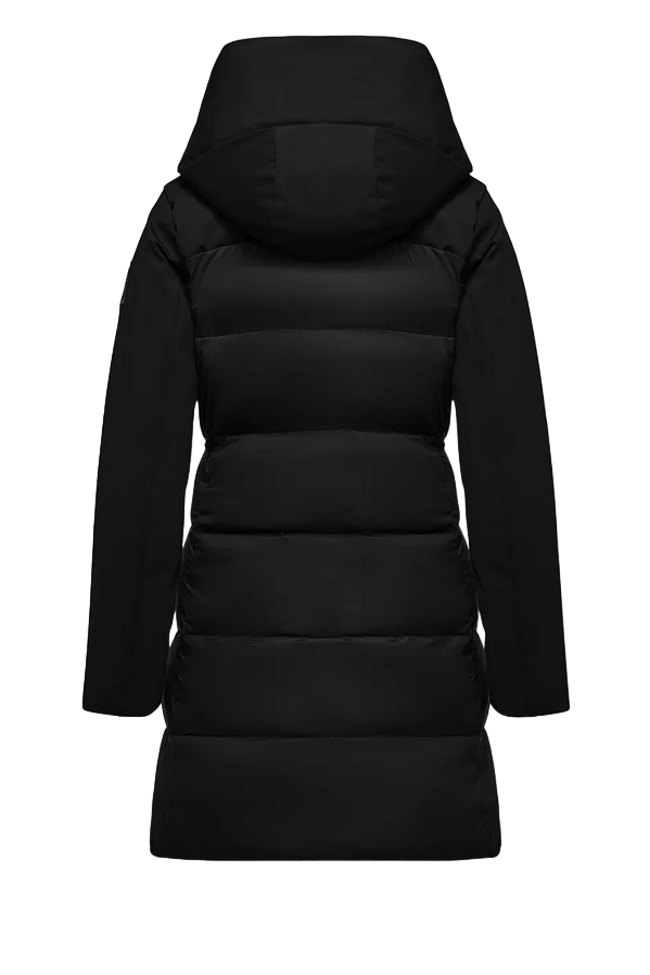 Bomboogie Women's Hooded Slim Fit Long Parka CW8084TNM3 90 Black
