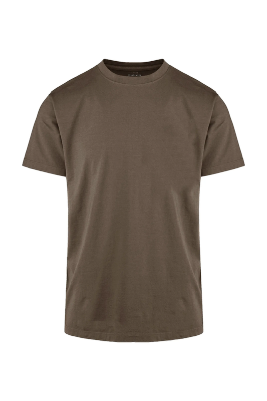 Bomboogie T-shirt girocollo da uomo in cotone fiammato TM7903TJSSG 189 bison