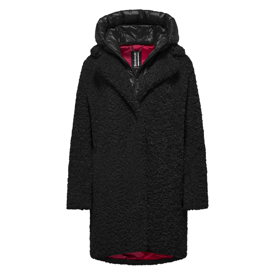 Bomboogie Odessa Overcoat CW6570TSFC5_90 Nero - Cappotto lungo donna elegante e funzionale
