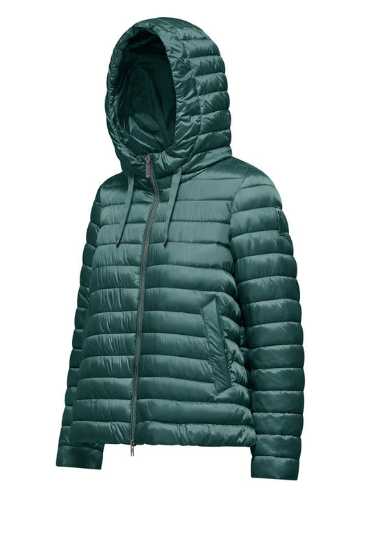 Bomboogie Piumino 100g Donna Cappuccio Nylon Ciré Verde Acqua - GW9616TDLC6