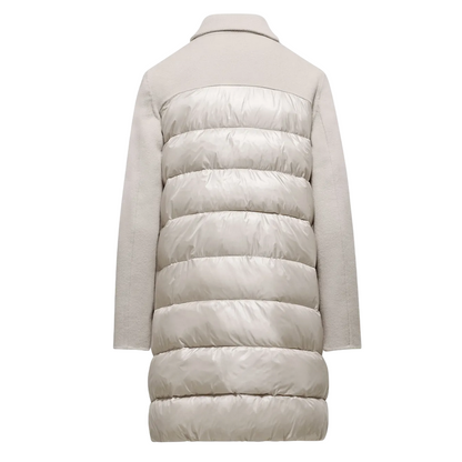 Bomboogie cappotto da donna in panno di lana e nylon CW8596TWLD4 503 grigio cristallo