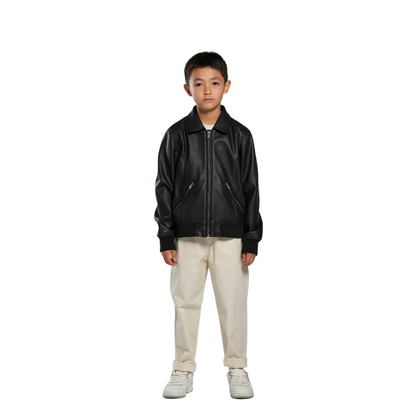 Bomboogie giacca bomber in ecopelle da ragazzo JKKELTPUS4 297 blu