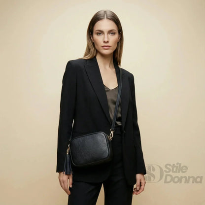 Stile Donna Bags - Palmira Borsa a Tracolla in Vera Pelle