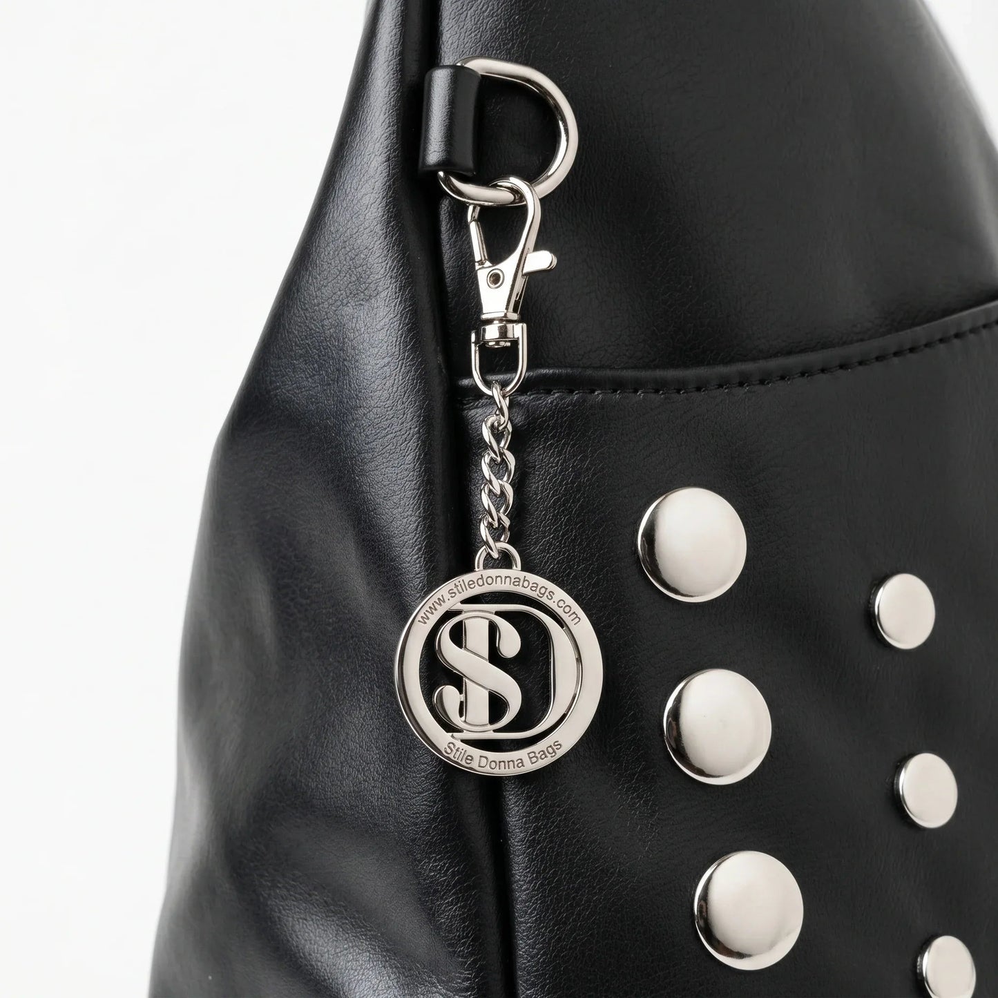 Stile Donna Bags - Silver Dot Borsa Grande in Ecopelle