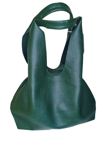 Stile Donna Bags - Borsa Hobo Capiente in Ecopelle